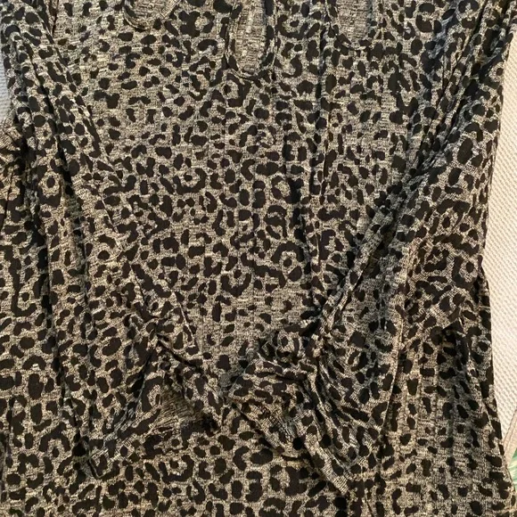 Ladies animal print midi dress in black & gray - Picture 11 of 12